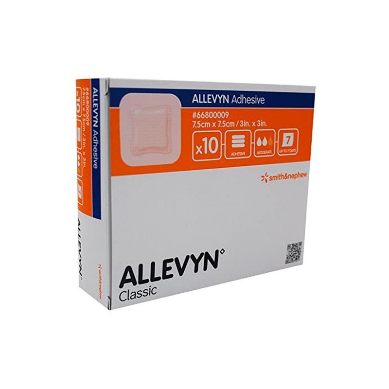 Allevyn adhesive 7,5x7,5cm 10u aposito Orliloss - 1