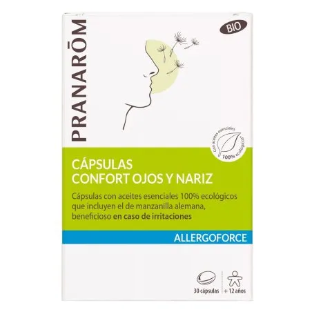 Pranarom Allergoforce Confort Ojos Nariz BIO 30 Capsulas Pranarom - 1