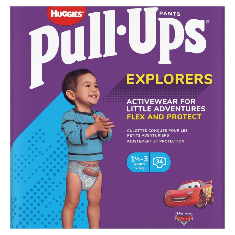 Pañal pants huggies pull-ups niño talla 5 34u Huggies - 1