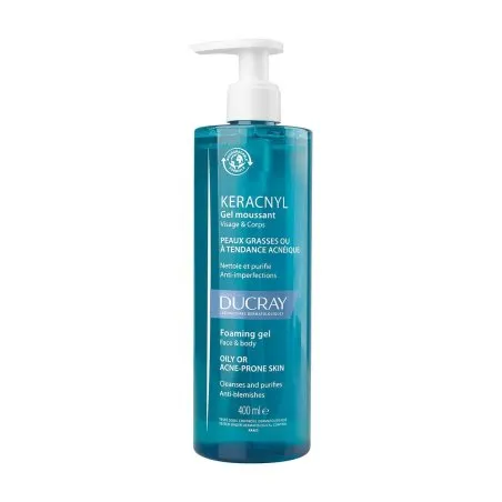 Ducray keracnyl gel limpiador 400ml Ducray - 1