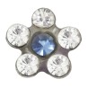 Prim pendientes inverness 119C Flor natural azul Inverness - 1