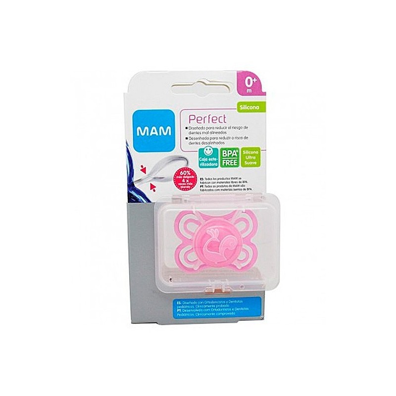 Mam baby chupete rosa silicona perfect 0+ Magion - 1