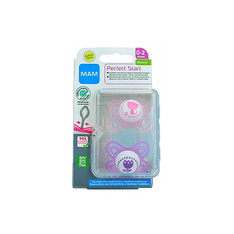 Mam baby chupete rosa perfect start 0-2m Magion - 1