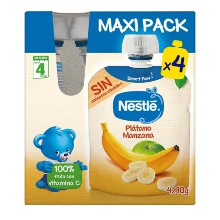 Nestl&eacute; Bolsita pl&aacute;tano y manzana 4x90 g Nestl&eacute; - 1