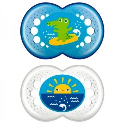 Mam baby chupete azul silicona original 16+ Magion - 1