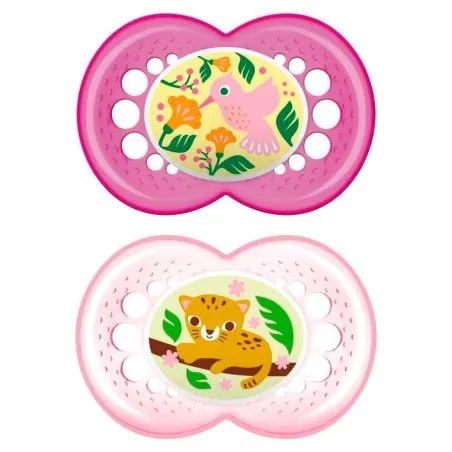 Mam baby chupete rosa silicona original 16+ Magion - 1