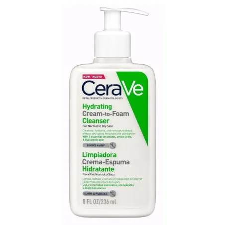 Cerave limpiadora crema-espuma hidratante 236ml Cerave - 1
