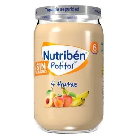 Nutrib&eacute;n Potitos 4 frutas 235g Nutriben - 1