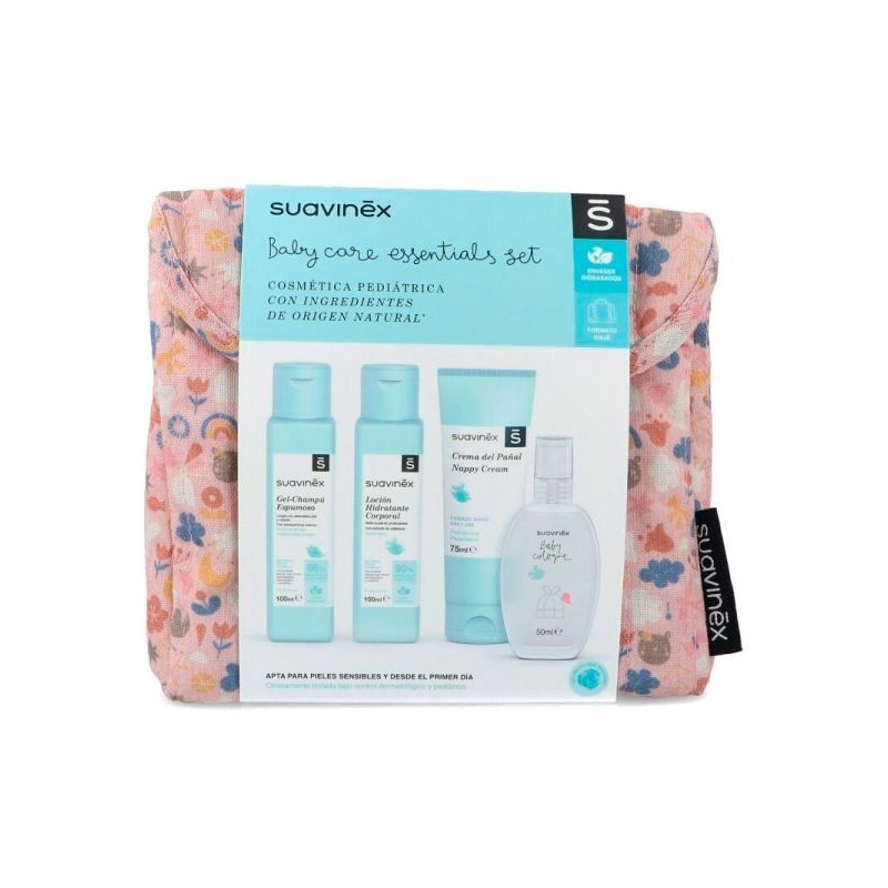 Suavinex Baby Care Essential set de viaje tela rosa Suavinex - 1