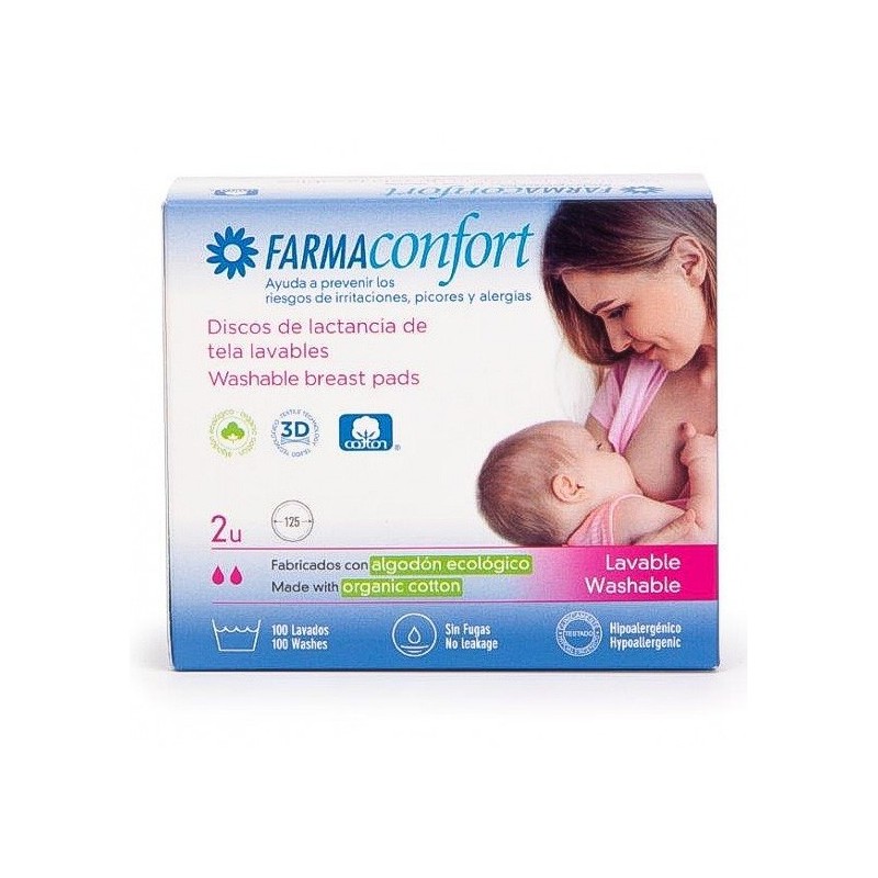Discos de lactancia de tela lavables farmaconfort Farmaconfort - 1