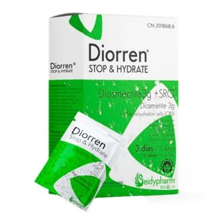 Diorren stop y hidrataci&oacute;n 9 sobres Seid - 1