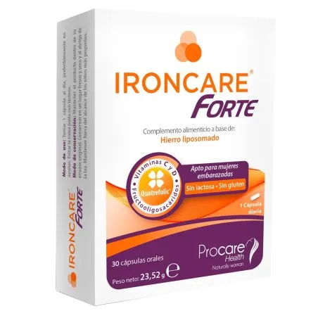 Ironcare forte 30 c&aacute;psulas Ironcare - 1