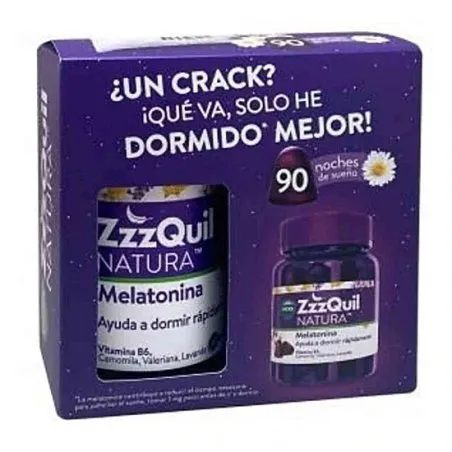 Vicks ZzzQuil Natura Melatonina 90u Vicks - 1