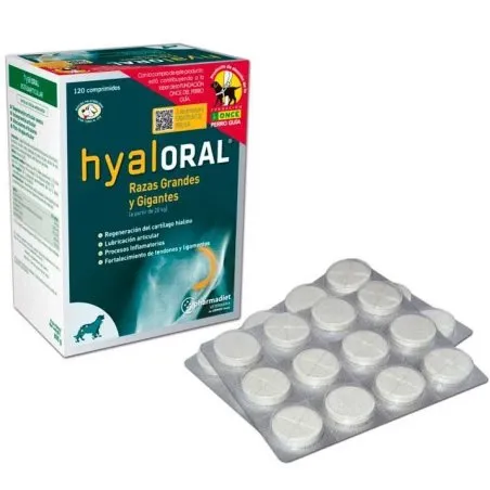 Hyaloral perro m&aacute;s de 20kg 120 comprimidos Pharmadiet - 1