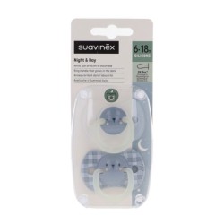 Suavinex chupete ana sili noche de 6 a 18 meses 2 und Suavinex - 1