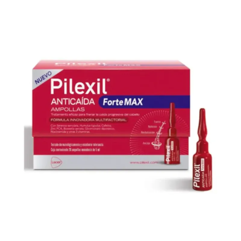 Pilexil anticaída Fortemax ampollas  20 ampollas 5 ml Pilexil - 1