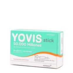 Envase de Yovis Stick 10 sobres bucodispersables de Alfasigma