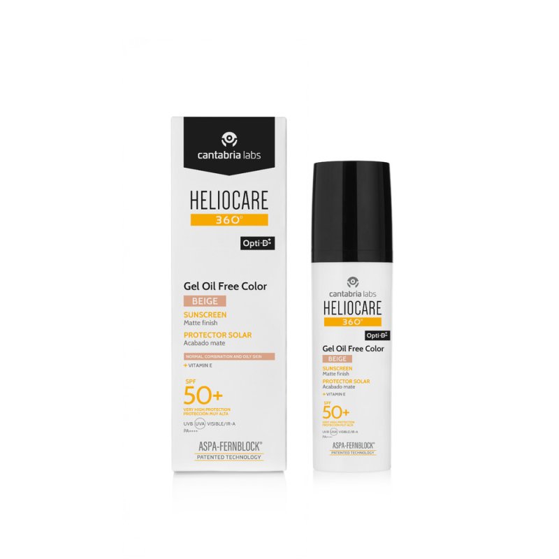 Heliocare 360 Color Gel Oil-Free SPF 50+ Beige 50 ml fotoprotector con color - imagen 5