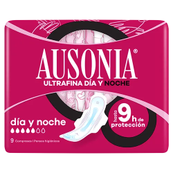 Ausonia Noche con Alas 9 Compresas Ultrafinas | diemFarma