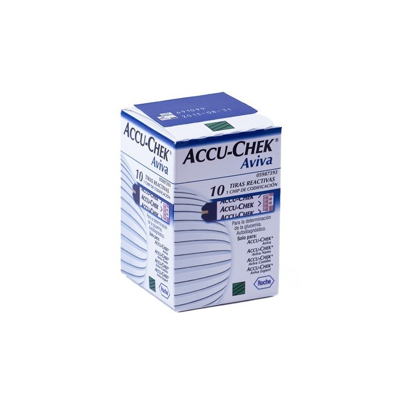 Accu-chek aviva 10 tiras roche Accu-Chek - 1