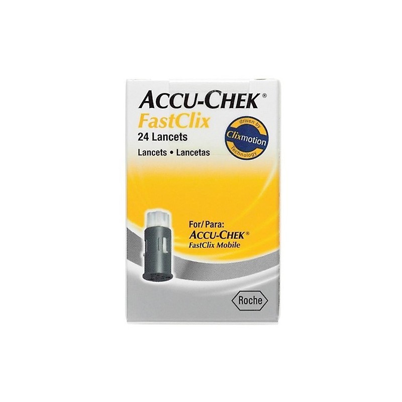 Accu-chek fastclix 24 lancetas roche Accu-Chek - 1
