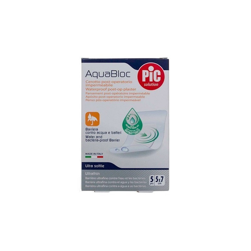Pic aquabloc bactericida estéril 5x7cm 5 Pic - 1