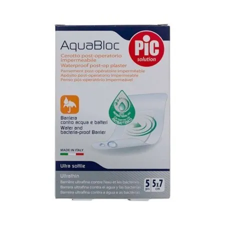 Pic aquabloc bactericida est&eacute;ril 5x7cm 5 Pic - 1