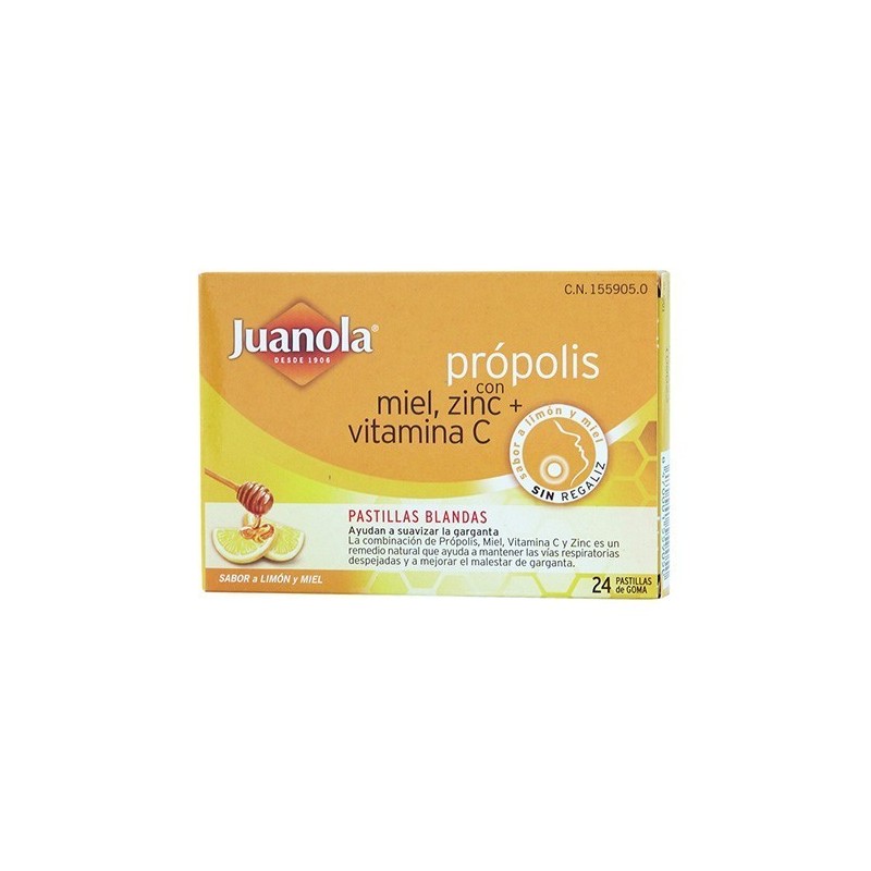 Juanola propolis miel-limon 24 pastillas Juanola - 1