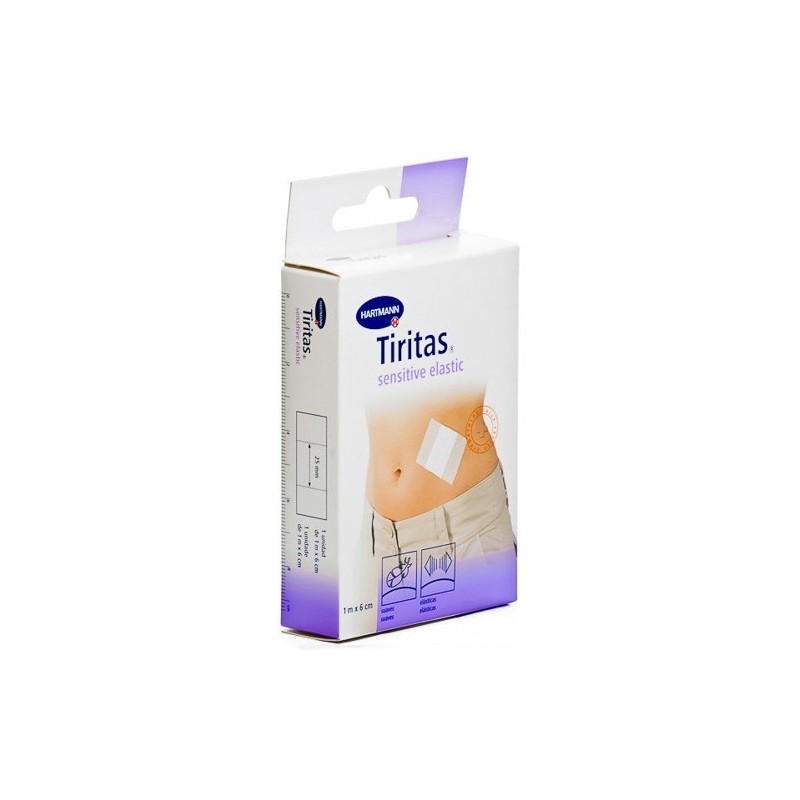 Tiritas sensitive elastic 6cmx1m 1 rollo Hartmann - 1