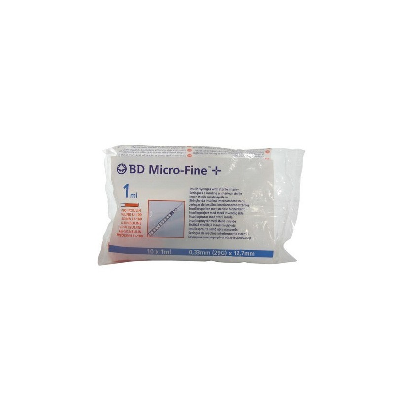 Jeringa insulina b.d. 1 ml. u-100 10 und Bd - 1