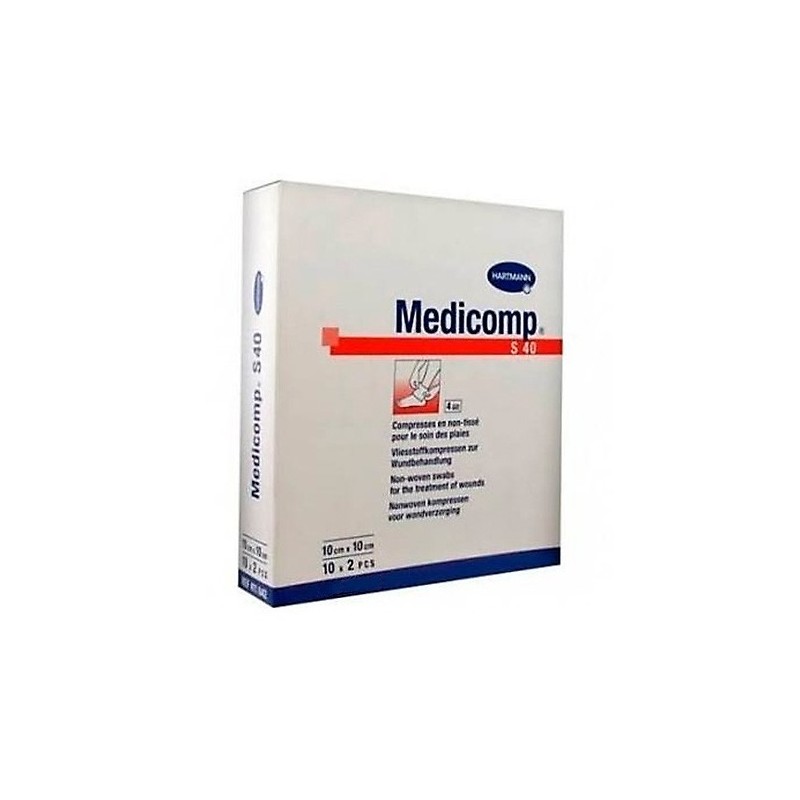 Medicomp gasa suave s/tejer 10x10 cm 20u Medicomp - 1