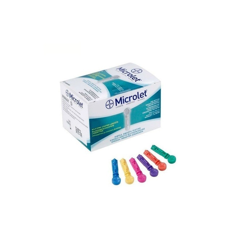 Microlet lancetas colores 25und bayer Microlet - 1