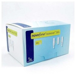 Agujas novofine autocove 30g 0,3x8mm 100