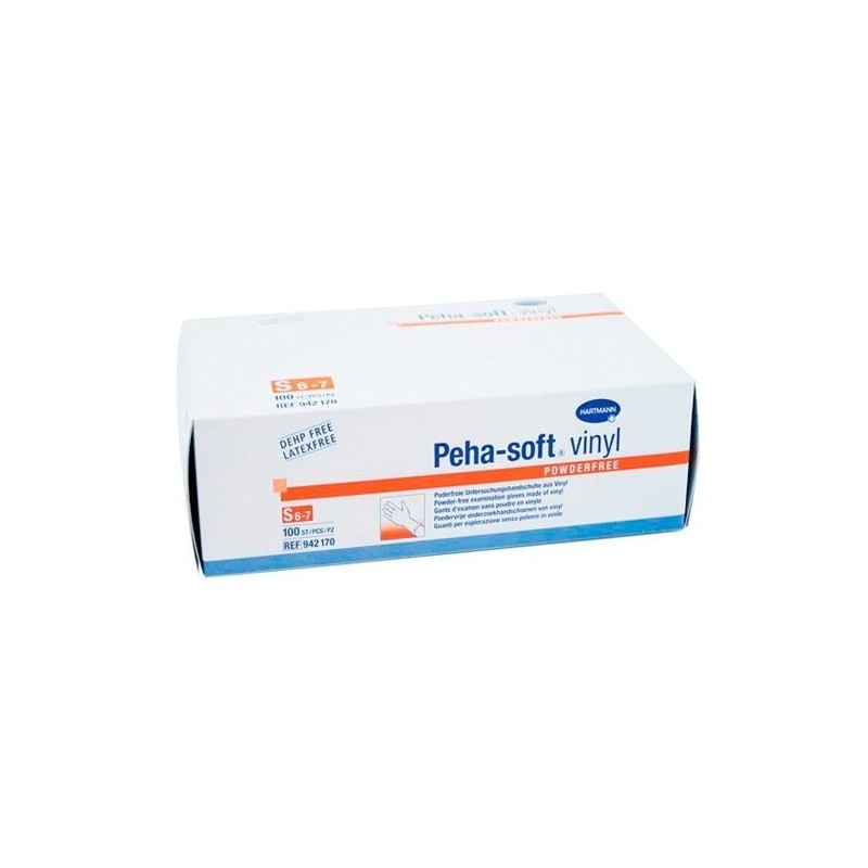 Peha-soft guantes vinilo sin polvo t-l 100uds Peha-Soft - 1