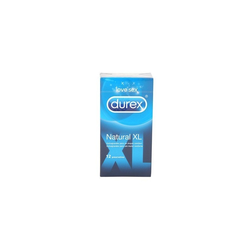 Durex preserva. natural xl easy on 12u. Durex - 1