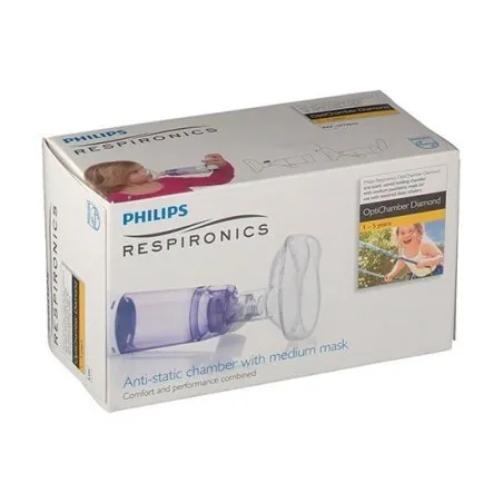 Optichamber diamond c&aacute;mara con mascarilla infantil Optichamber - 1