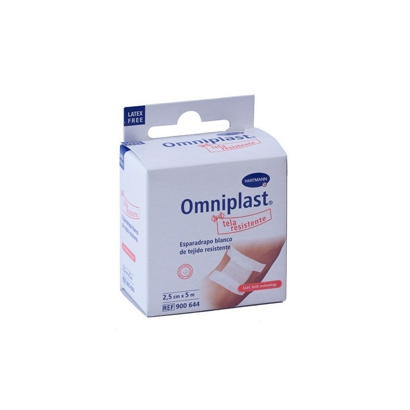Esparadrapo omniplast tela blanco 5x2,5c Omniplast - 1