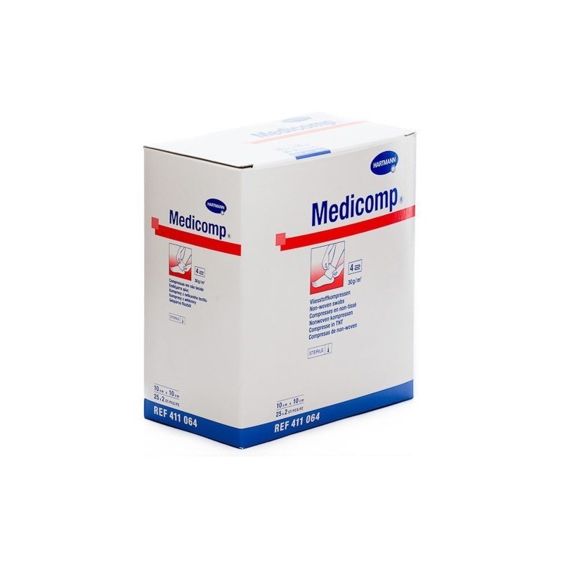 Medicomp esteril gasa 10x10 cm 50 uds Medicomp - 1