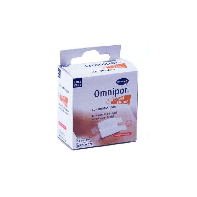 Esparadrapo omnipor papel 5x2,5 c/dispen Omnipor - 1