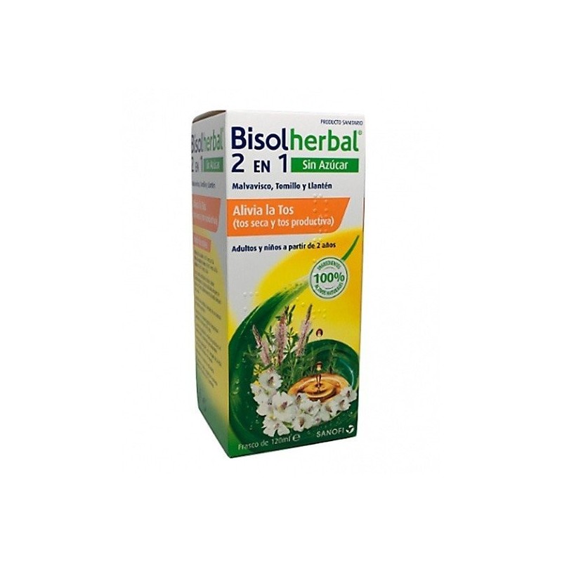 Bisolherbal 2 en 1 jarabe sin azúcar 120ml Bisolherbal - 1
