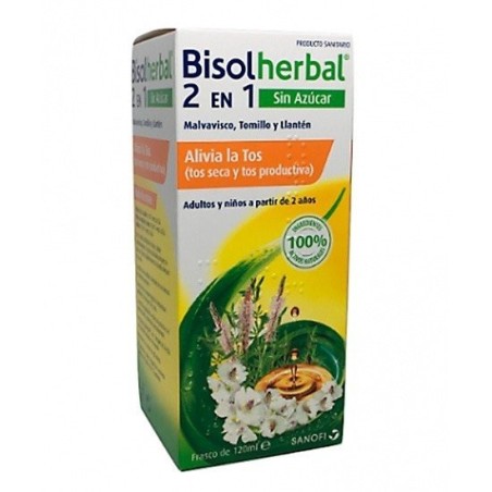 Bisolherbal 2 en 1 jarabe sin azúcar 120ml Bisolherbal - 1