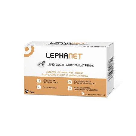 Lephanet 12 toallitas limpiadoras ojos Thea - 1