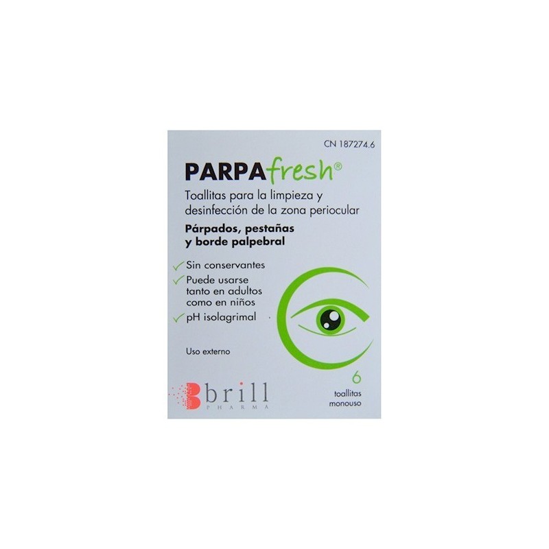 Parpafresh 6 toallitas Brill Pharma - 1