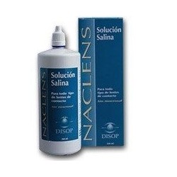 Naclens solución salina para lentes de contacto 360ml Disop - 1