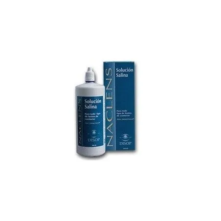 Naclens soluci&oacute;n salina para lentes de contacto 360ml Disop - 1