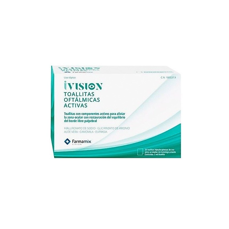 Ivision toallitas activas 20uds Ivision - 1