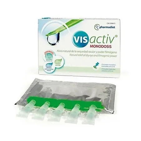 Vis activ est&eacute;ril gotas oculares 10 mono Pharmadiet - 1