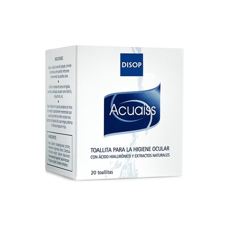 Acuaiss toallitas oftalmicas 20 uds Disop - 1