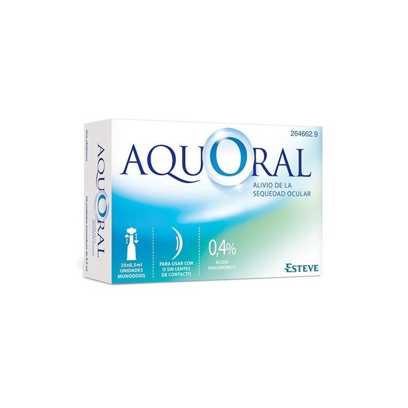 Aquoral 20 monodosis colirio lubricante ocular Aquoral - 1