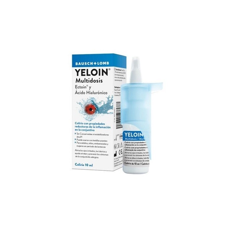 Yeloin colirio ojo irritado multidosis solución oftálmica 2% 10ml Bausch&Lomb - 1